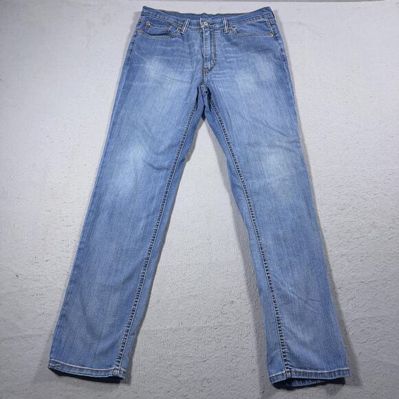 Levis 541 Jeans Mens 33x34 Blue Athletic Fit Stretch Denim Straight Leg Pants‎ - Picture 1 of 12